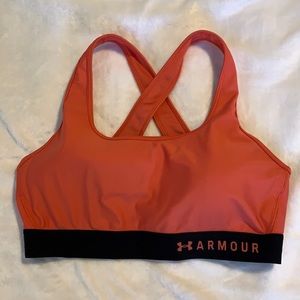 Pink Under Armour Conpression Sports Bra